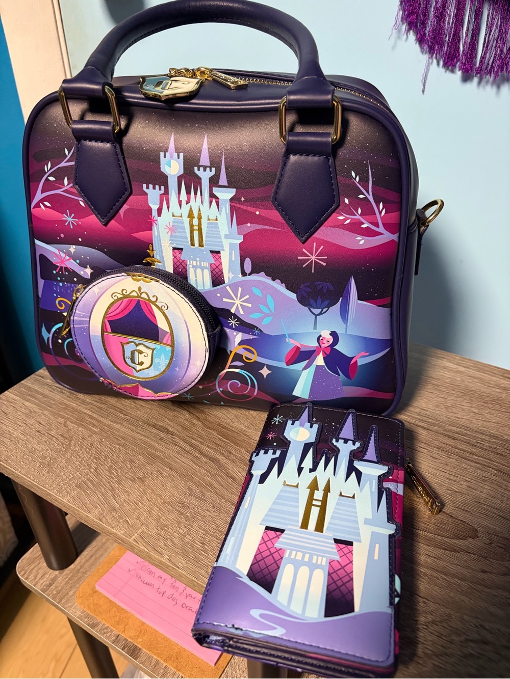 Loungefly Cinderella Night at the Ball purse and wallet